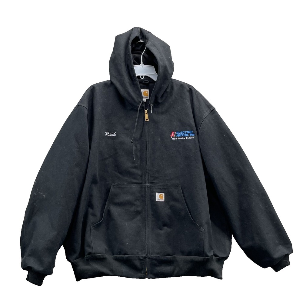 Carhartt Bomber J131 Jacket Men's 2XL Lined Made in USA Duck Canvas Workwear Y2k